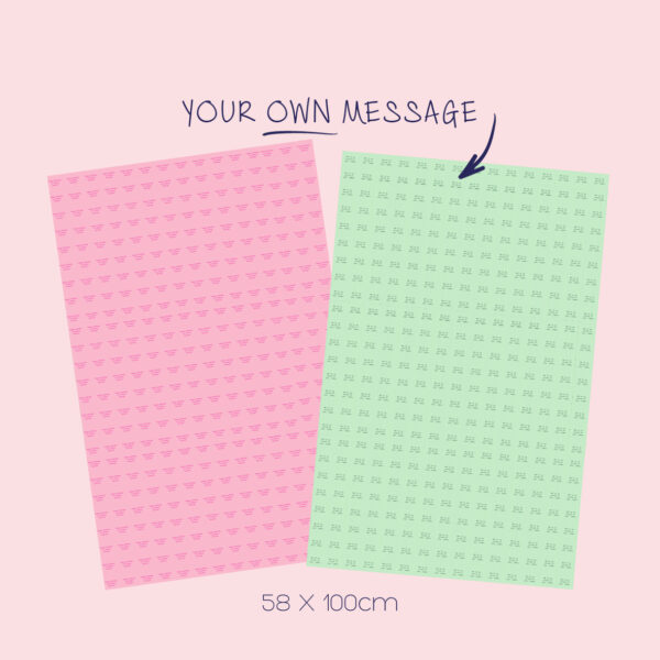 Gifting paper - message