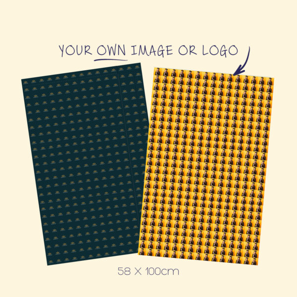 Gifting paper - selfie <br><em>Small tiled image or logo</em>