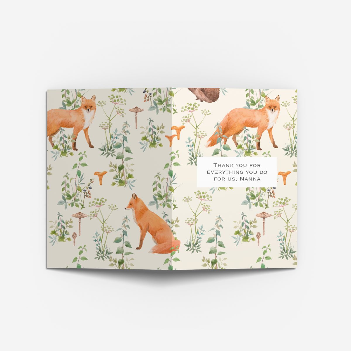 Gift card - foxes(2 Pack)