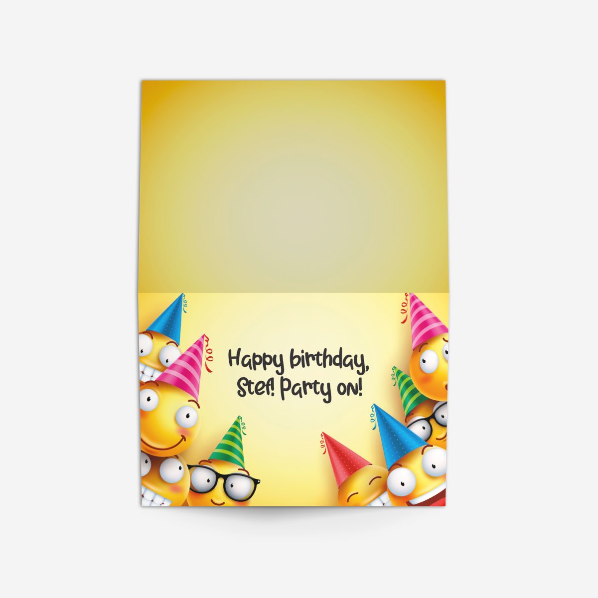 Gift card - party hat emojis(2 Pack)