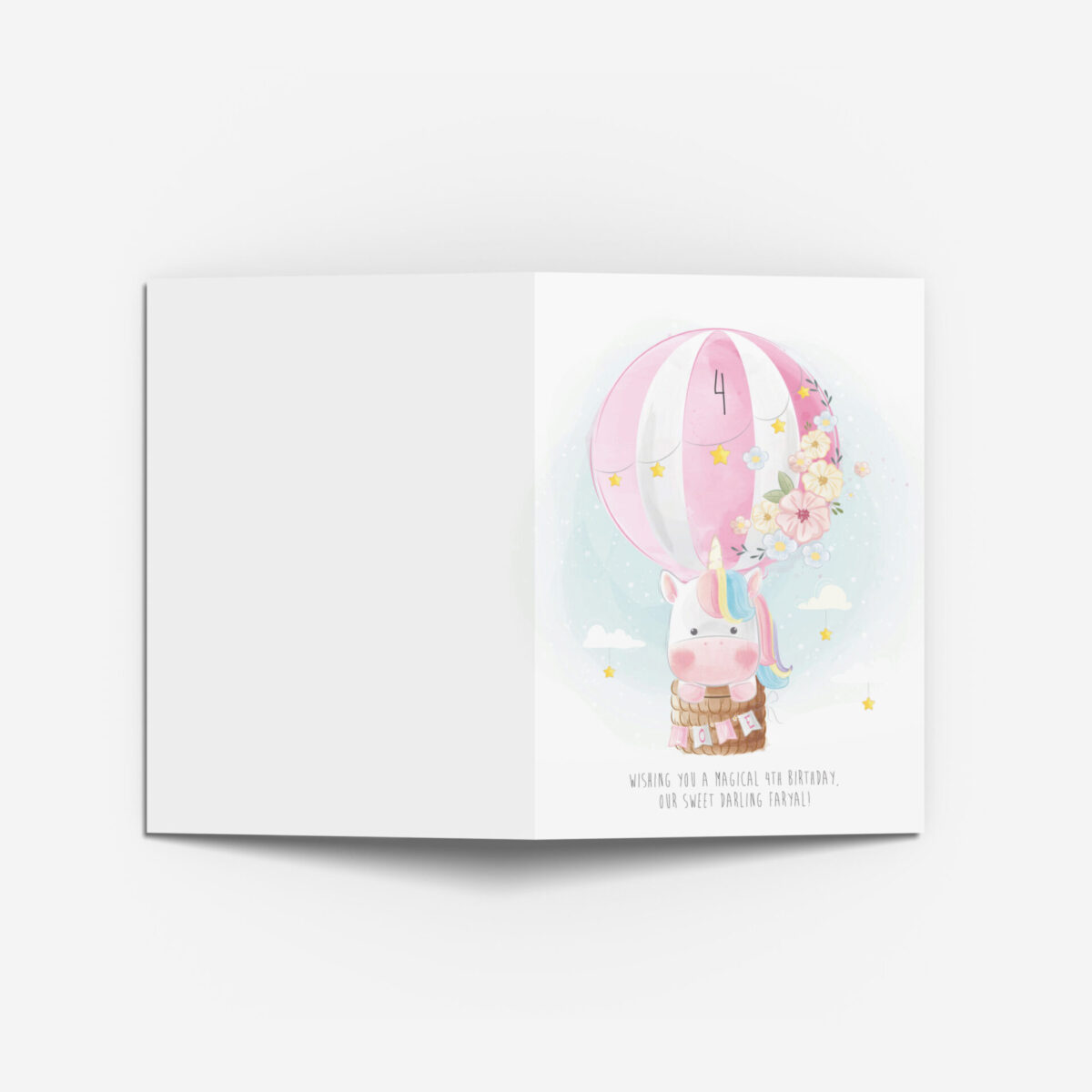 Gift card - floating unicorn(2 Pack)