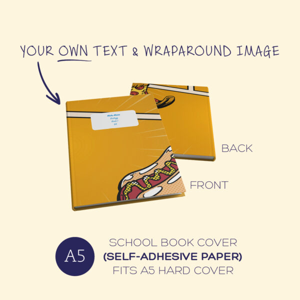 A5 hard cover book cover - selfie wraparound pic