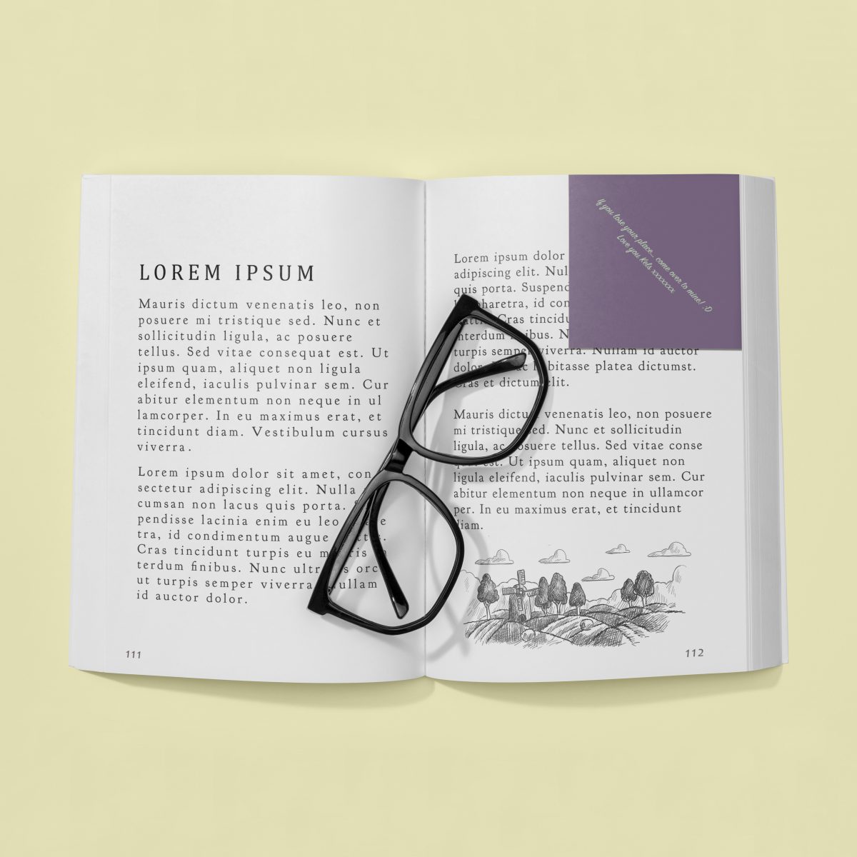 Corner bookmark - message(6 Pack)