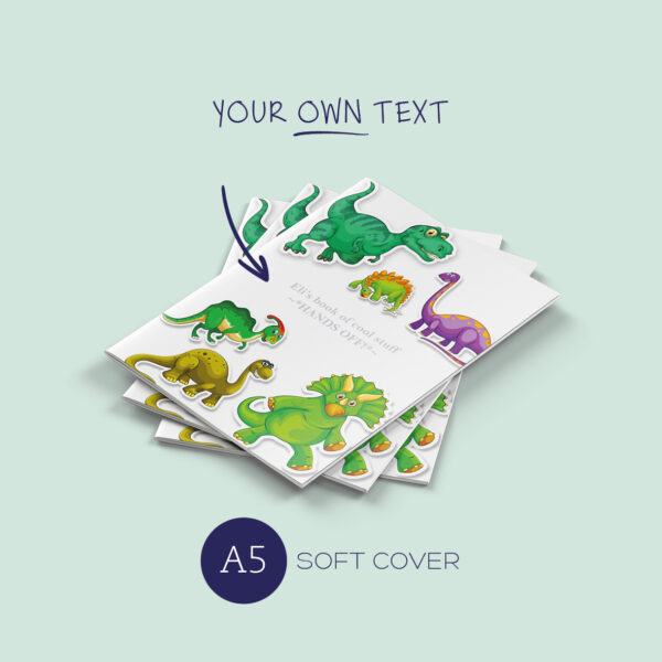 A5 Notebook: dinosaurs (soft cover)