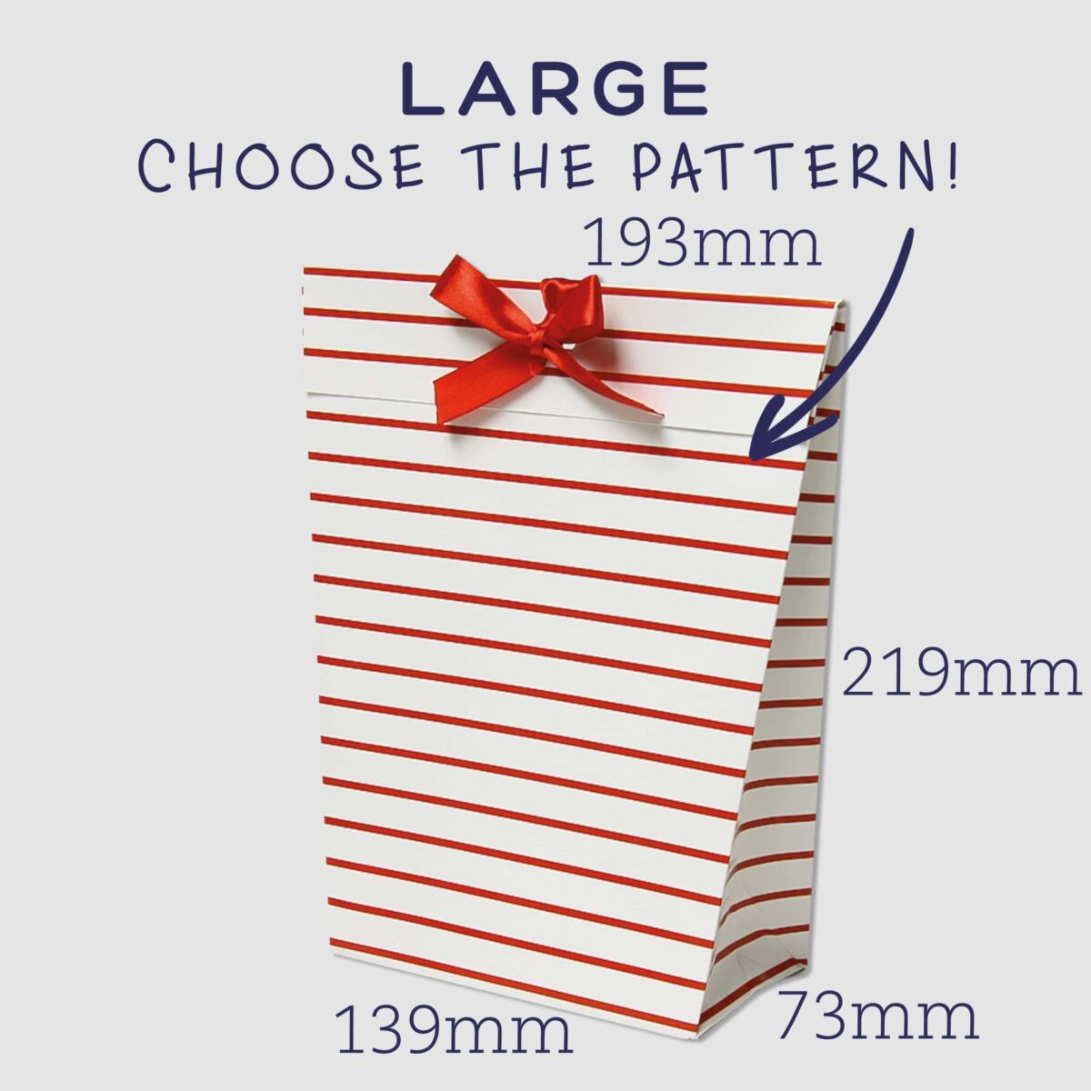 Ribbon-tie bag large(5 Pack)
