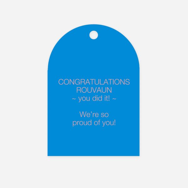 Arch gift tag - message(set of 20)