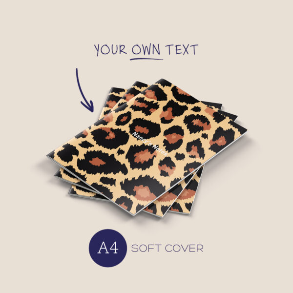 A4 Notebook: leopard (soft cover)
