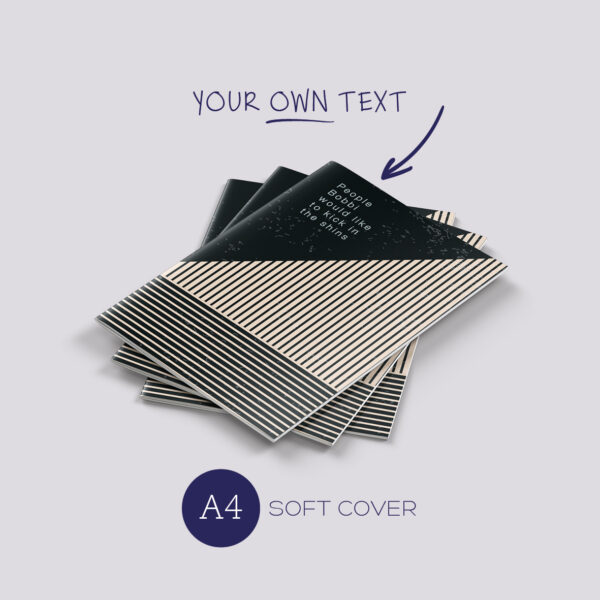 A4 Notebook: stripes (soft cover)