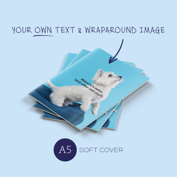 A5 Notebook: selfie wraparound pic (soft cover)