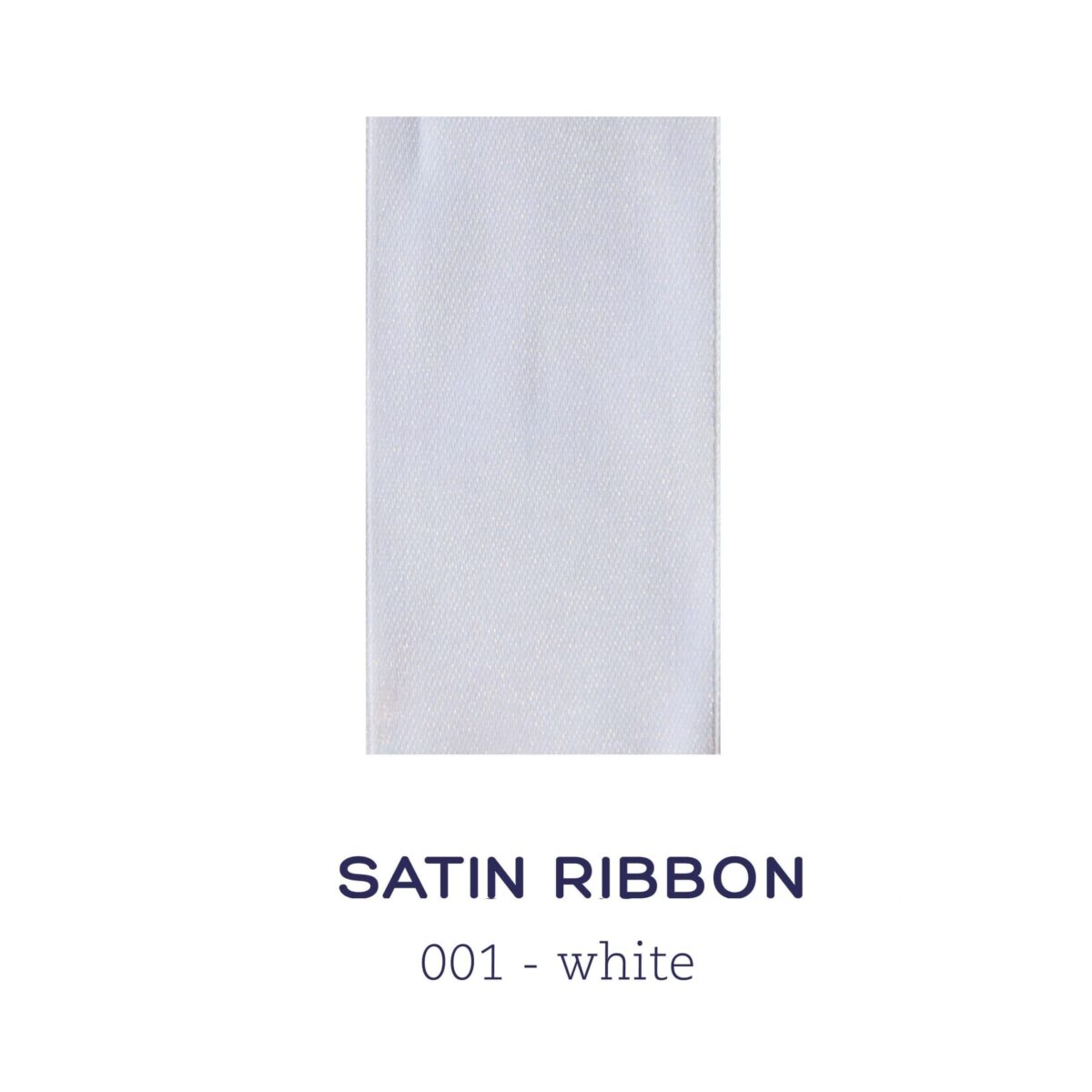 Satin ribbon - white