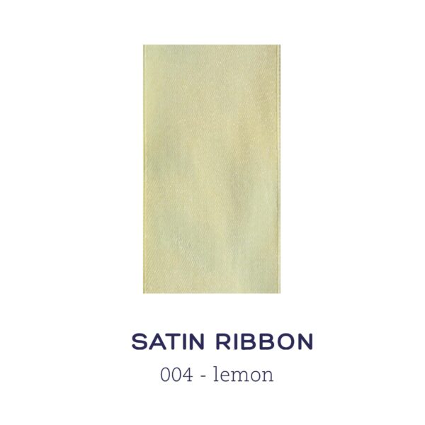 Satin ribbon - lemon