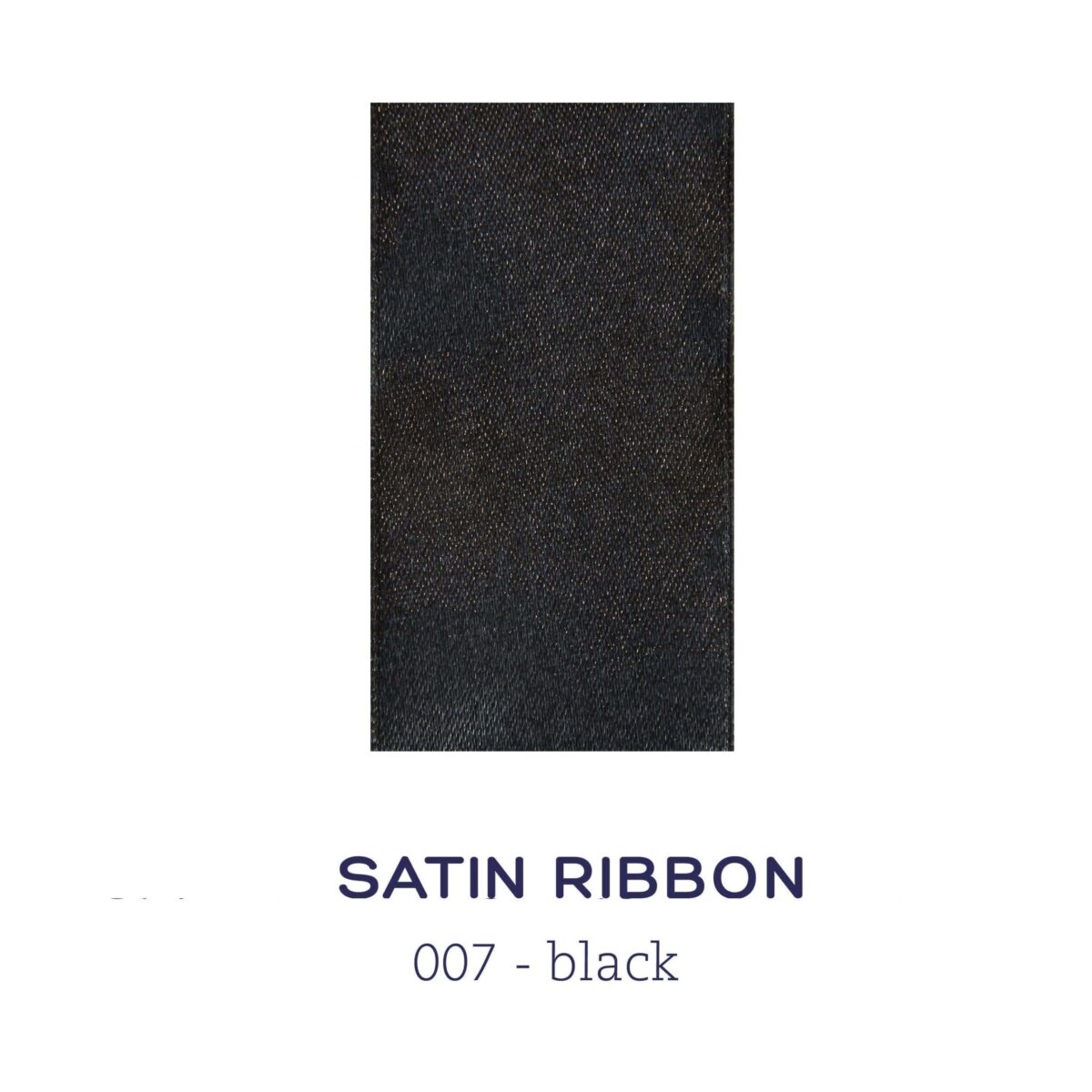 Satin ribbon - black