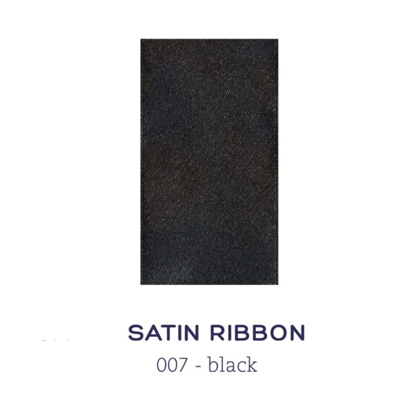 Satin ribbon - black