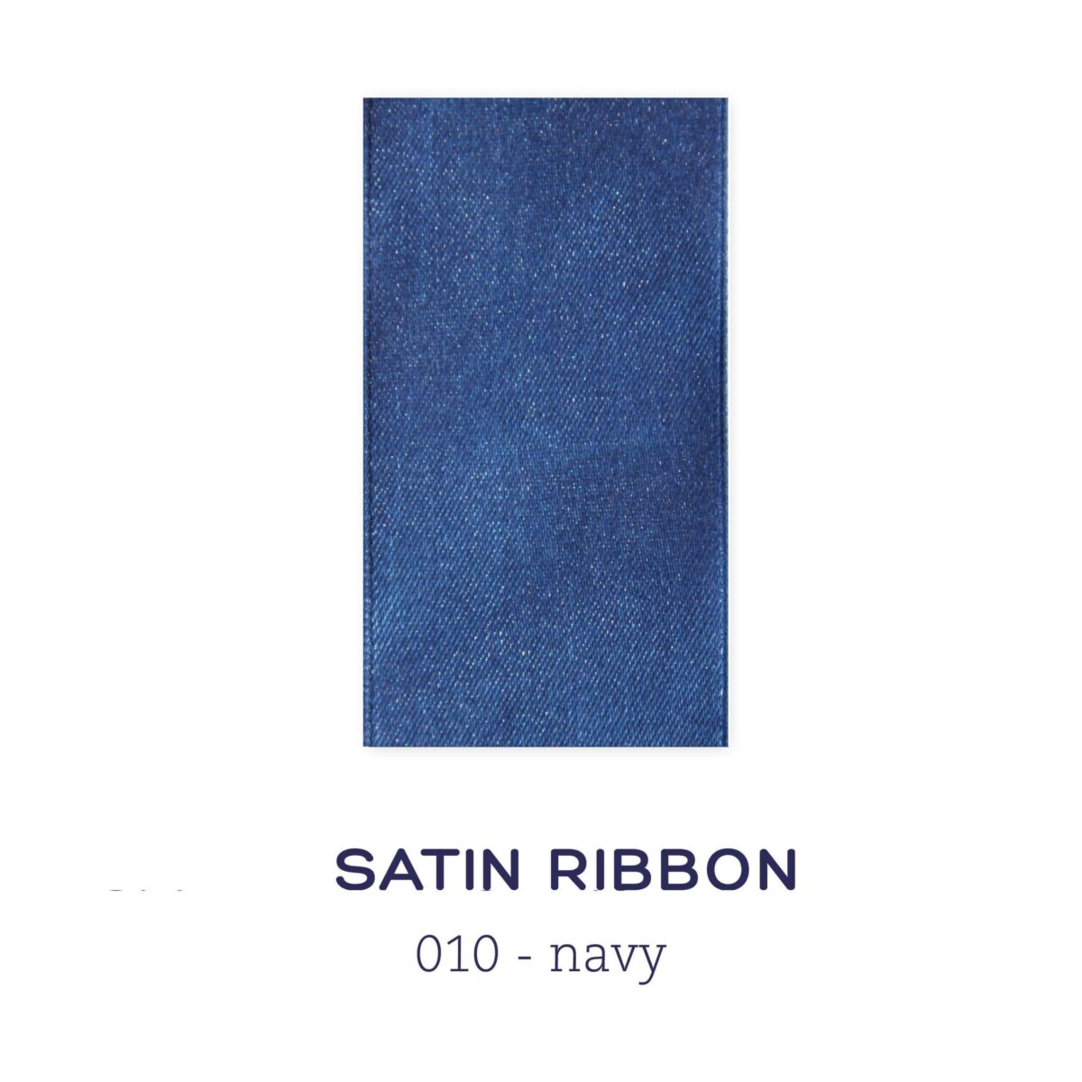 Satin ribbon - navy