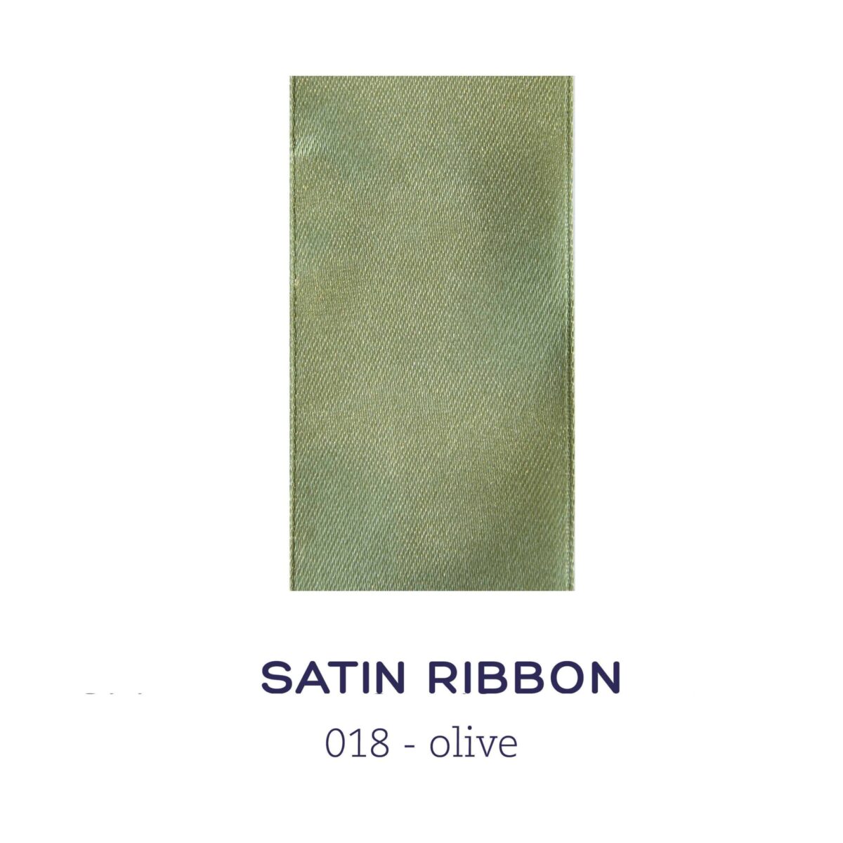 Satin ribbon - olive