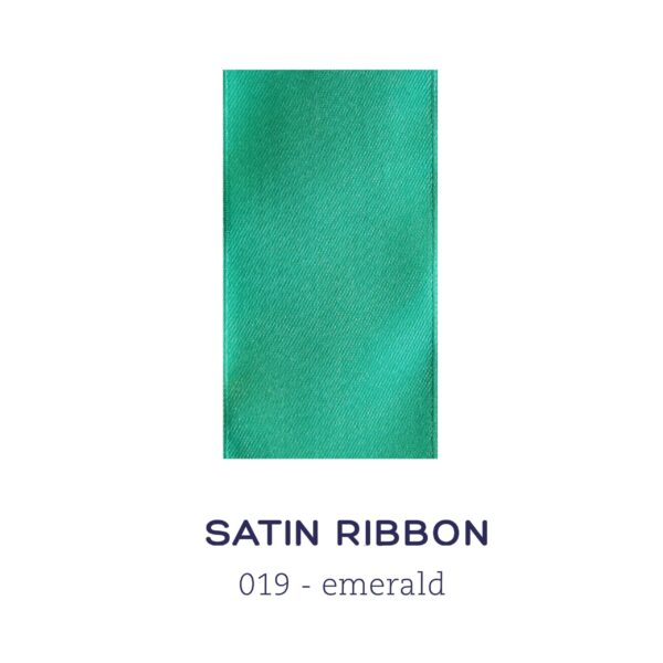Satin ribbon - emerald