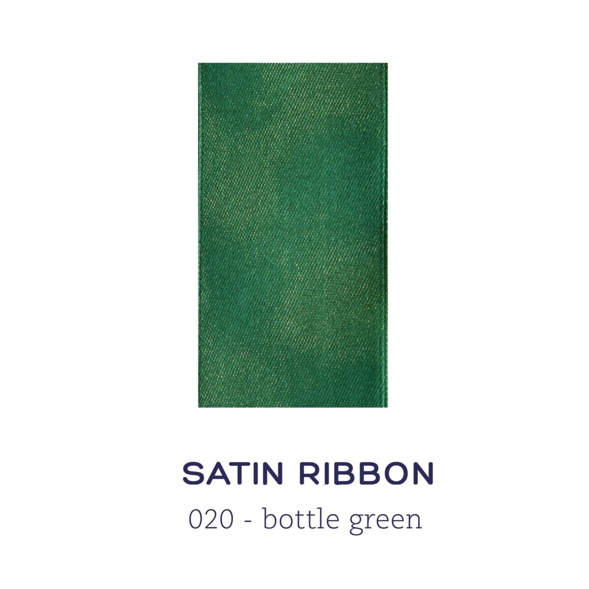 Satin ribbon - bottle green
