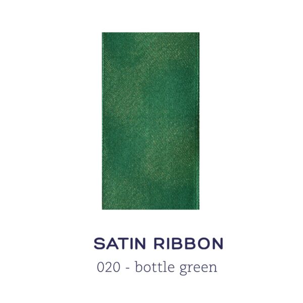 Satin ribbon - bottle green
