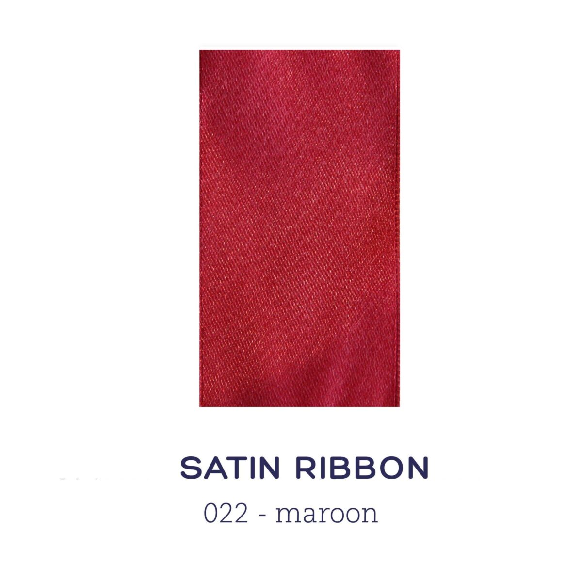 Satin ribbon - maroon