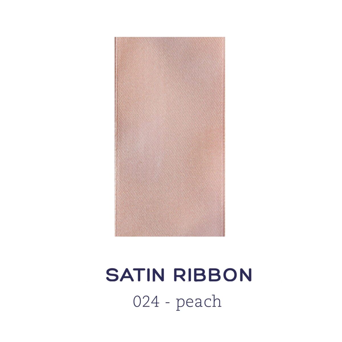 Satin ribbon - peach