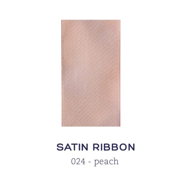 Satin ribbon - peach