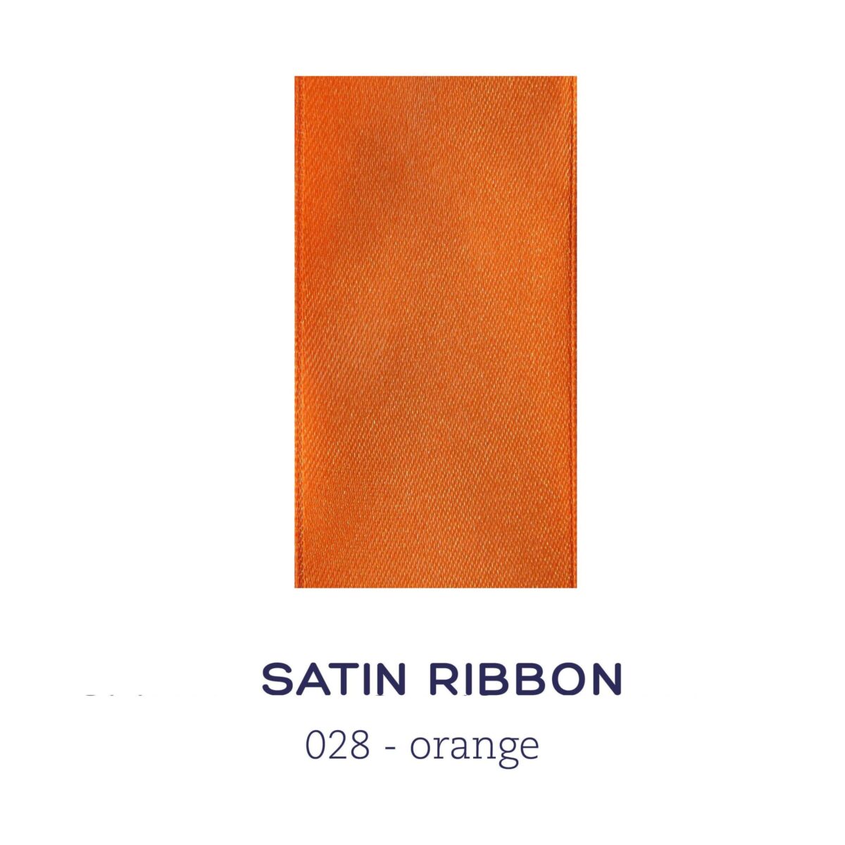 Satin ribbon - orange