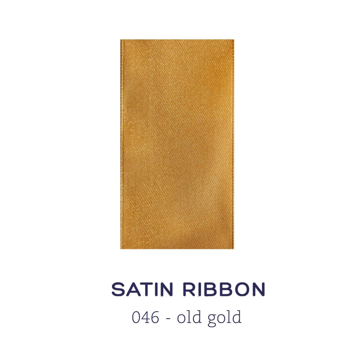 Satin ribbon - old gold