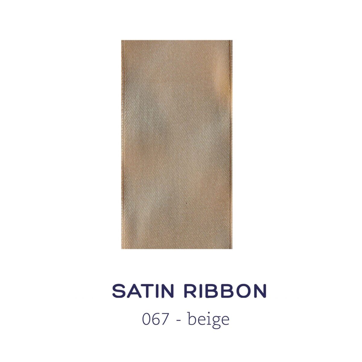 Satin ribbon - beige