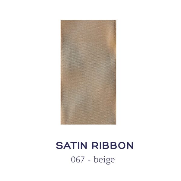 Satin ribbon - beige