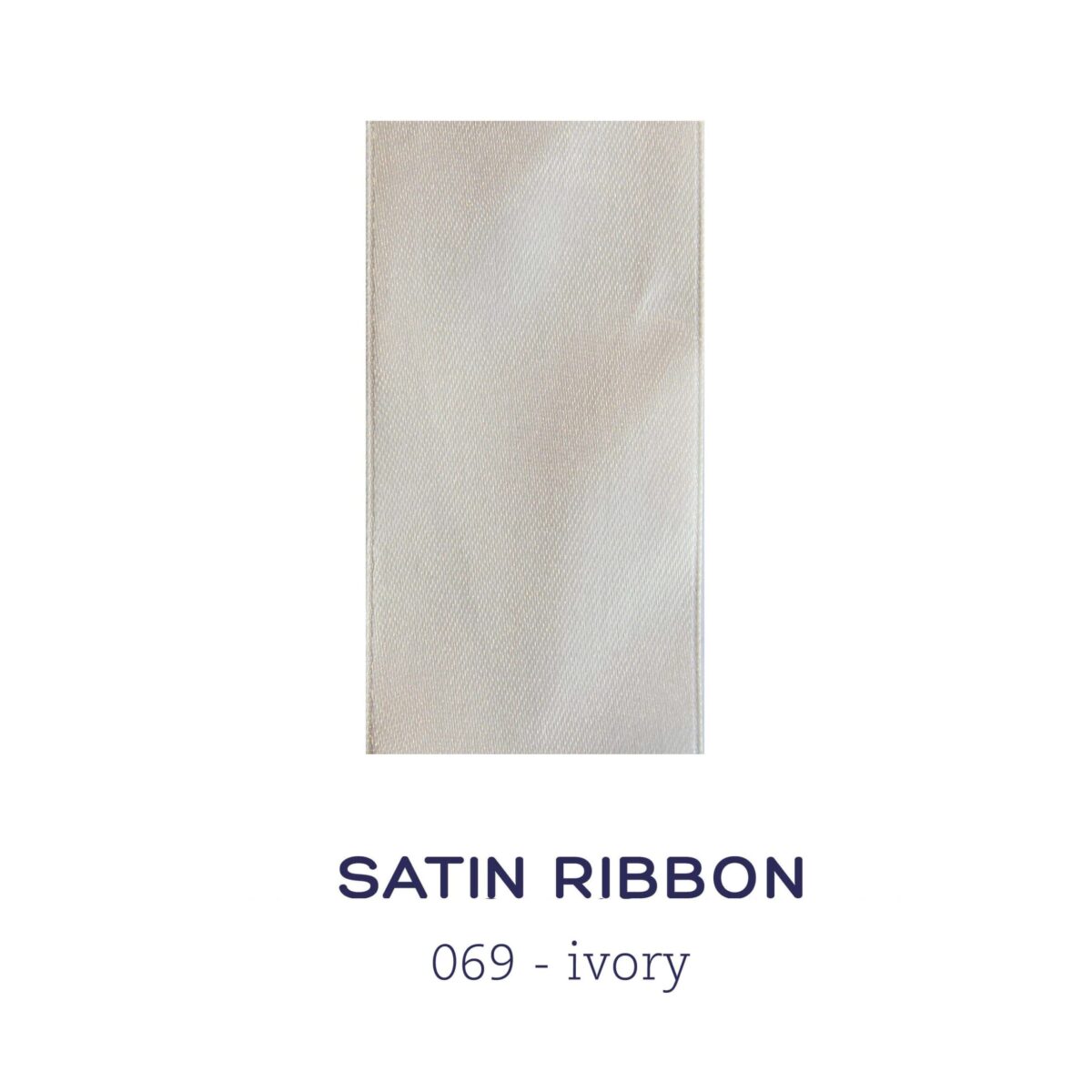 Satin ribbon - ivory
