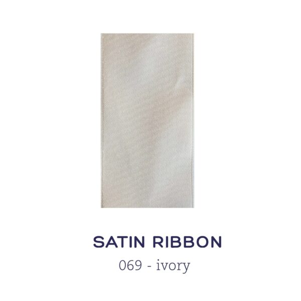 Satin ribbon - ivory