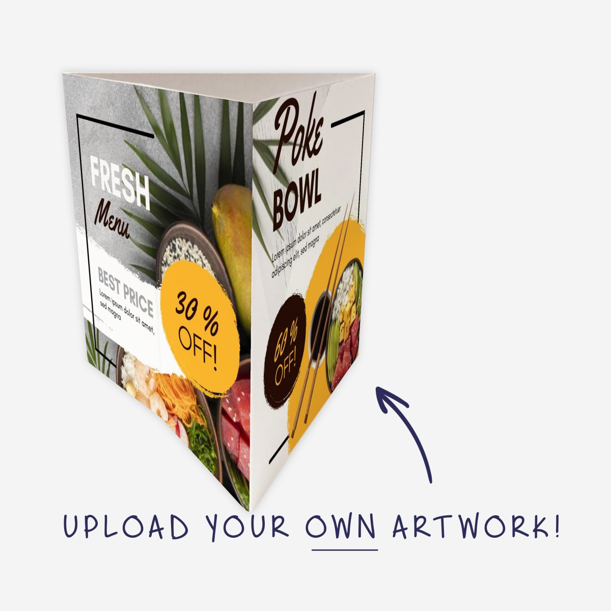 A5 3-side landscape - lock-in tabs