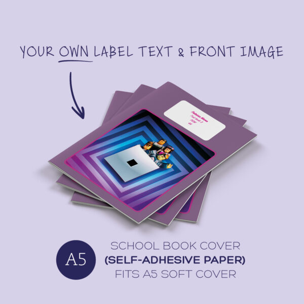 A5 soft cover book cover - selfie front pic with border