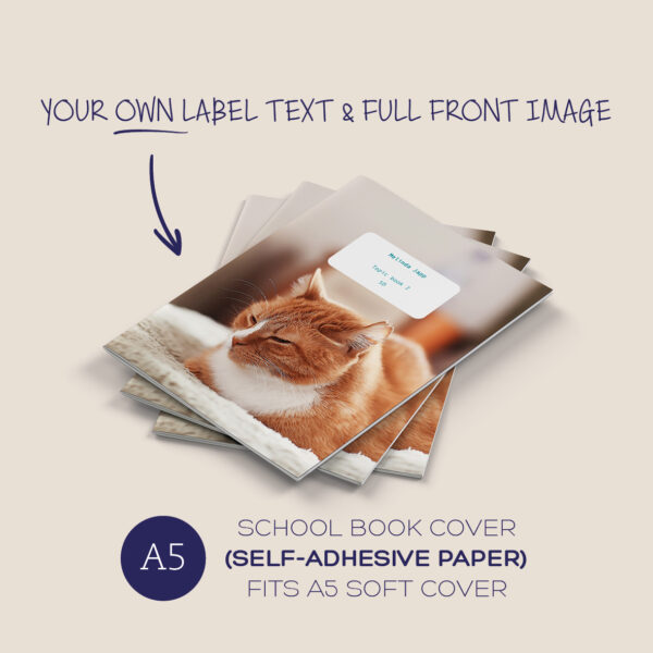 A5 soft cover book cover - selfie full front pic