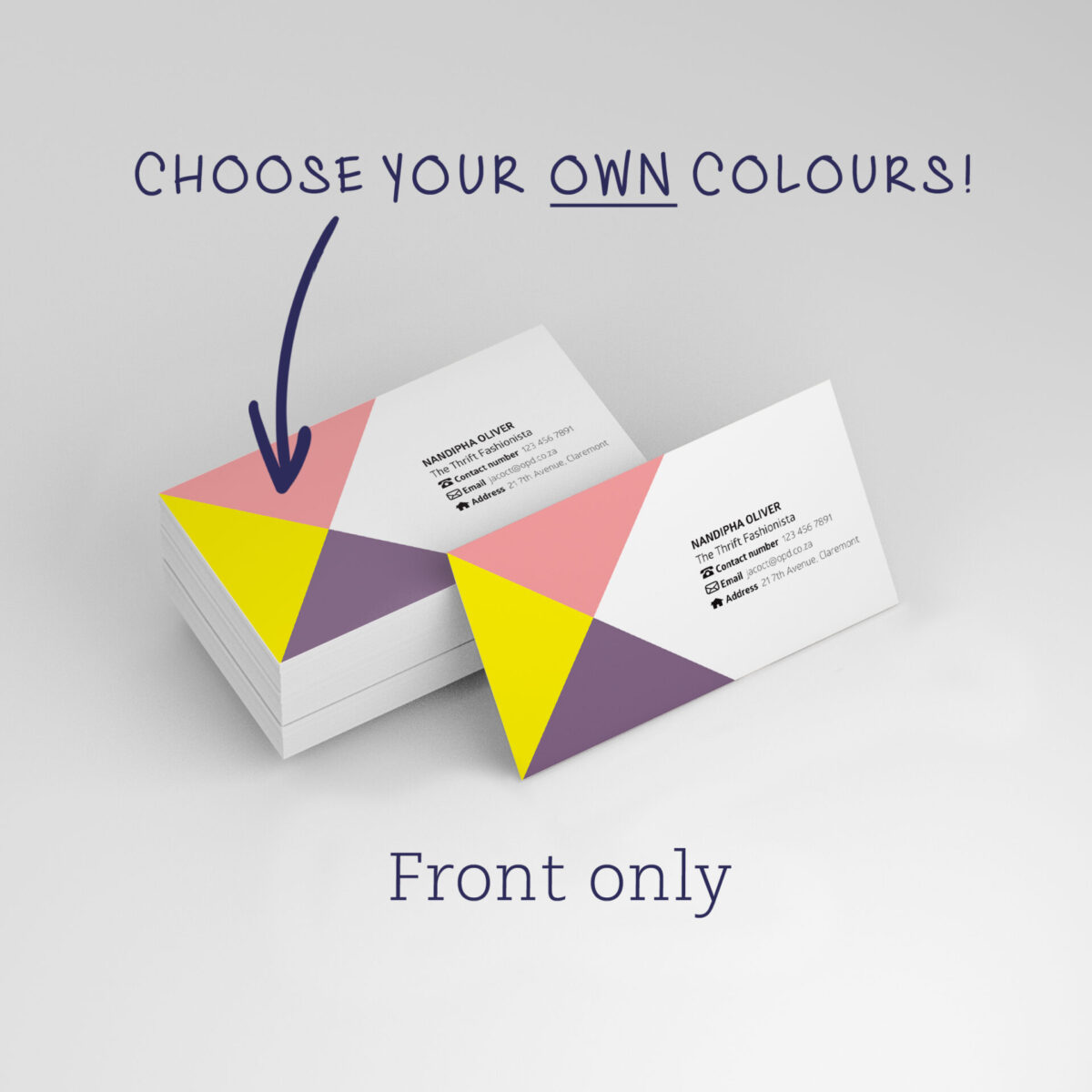 Business card - DIY triangles