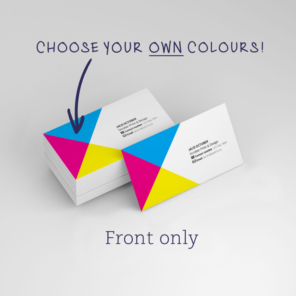 Business card - DIY triangles - Image 3
