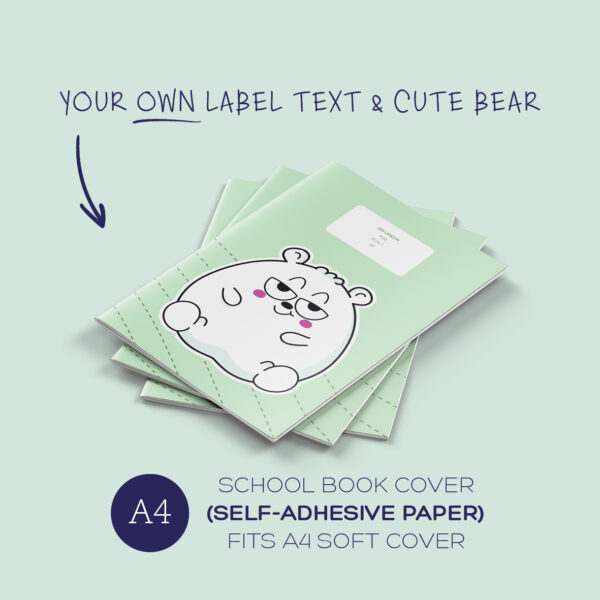 A4 soft cover book cover - bear