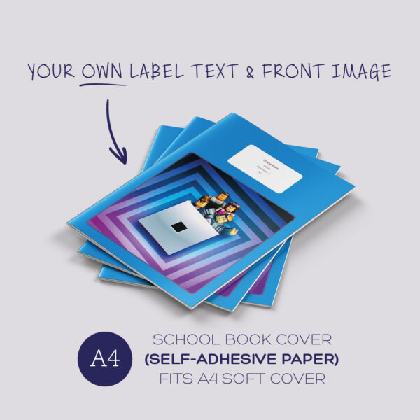 A4 soft cover book cover - selfie front pic with border