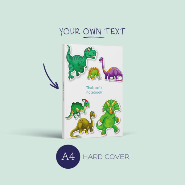 A4 Notebook: dinosaurs <br><em>(hard cover)</em>