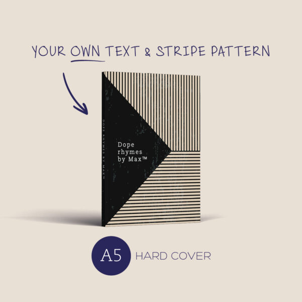 A5 Notebook: stripes <br><em>(hard cover)</em>