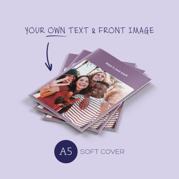 A5 Notebook: selfie front pic (soft cover)