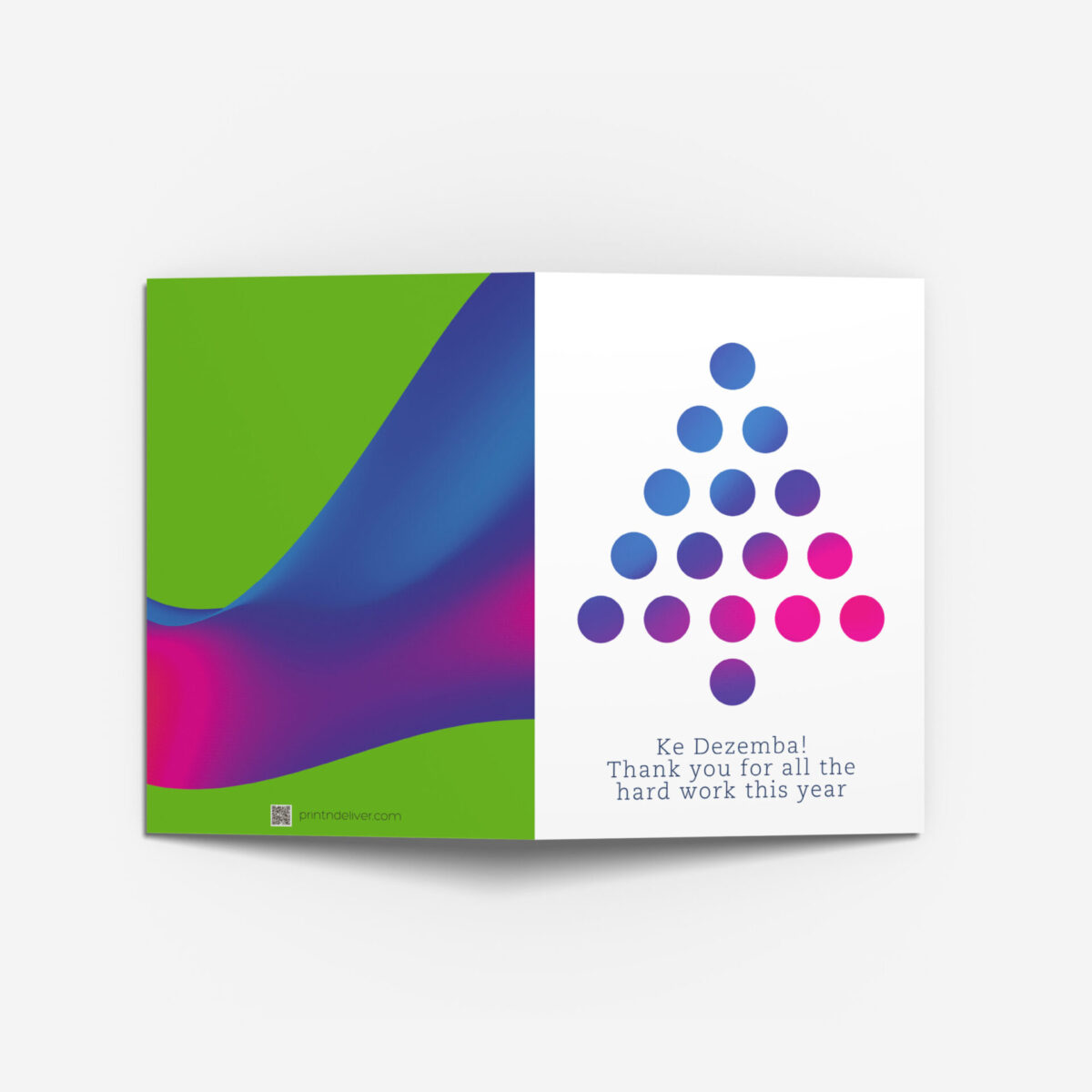 A6 gift card - modern celebration (4  Pack)