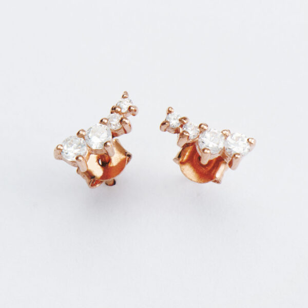 Earrings in customised box <br><em>journey stud</em>