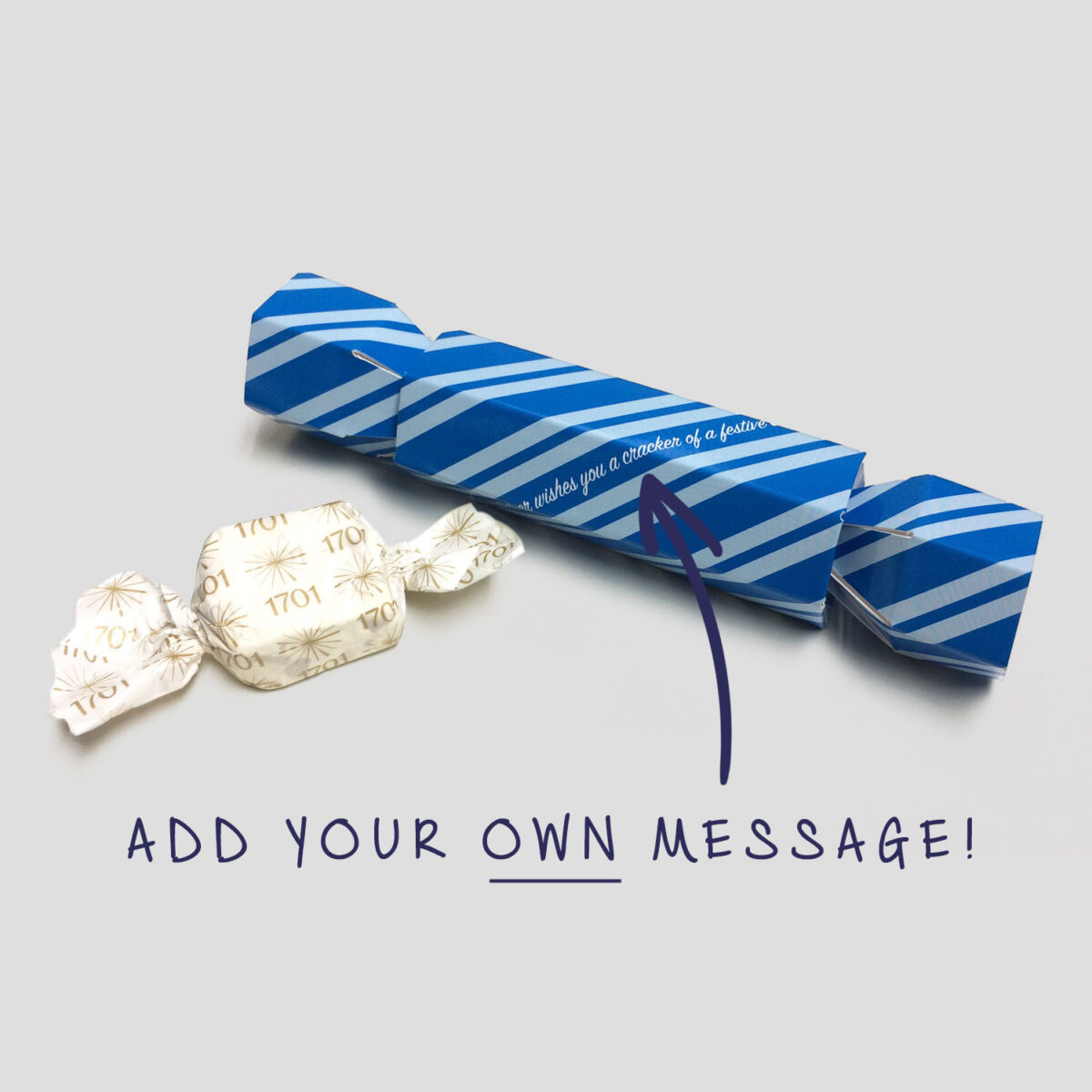 Cracker - candy stripe <br><em>with nougat filler</em> (8  Pack)