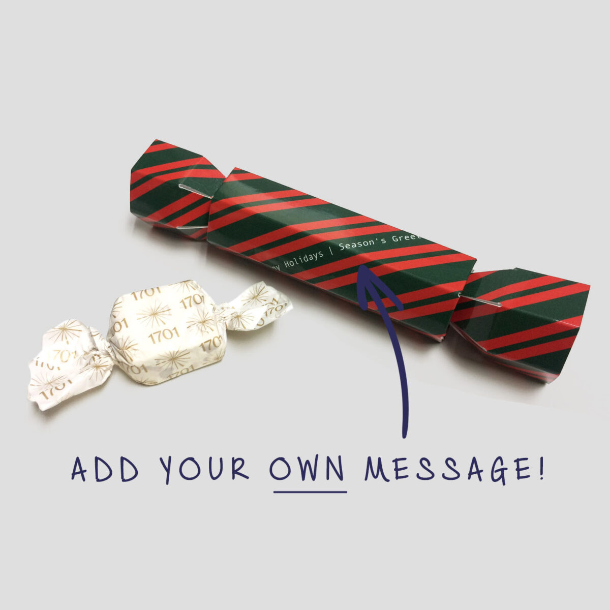 Cracker - candy stripe <br><em>with nougat filler</em> (8  Pack) - Image 2