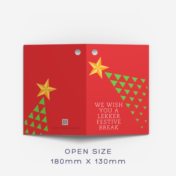 Folded gift tag - shooting stars(set of 10)