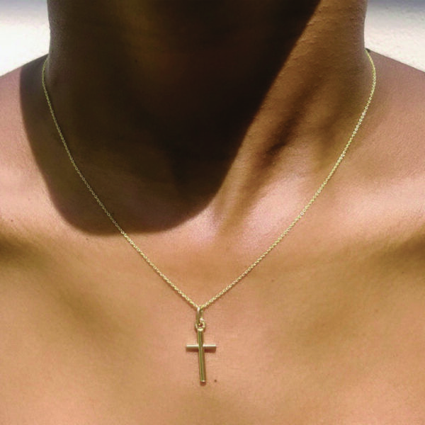 Pendant in customised box <br><em>tube cross</em>