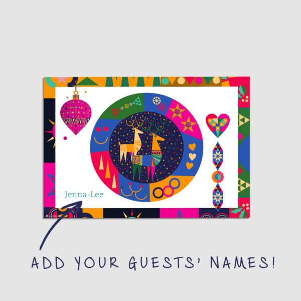 Placemat - festive folk