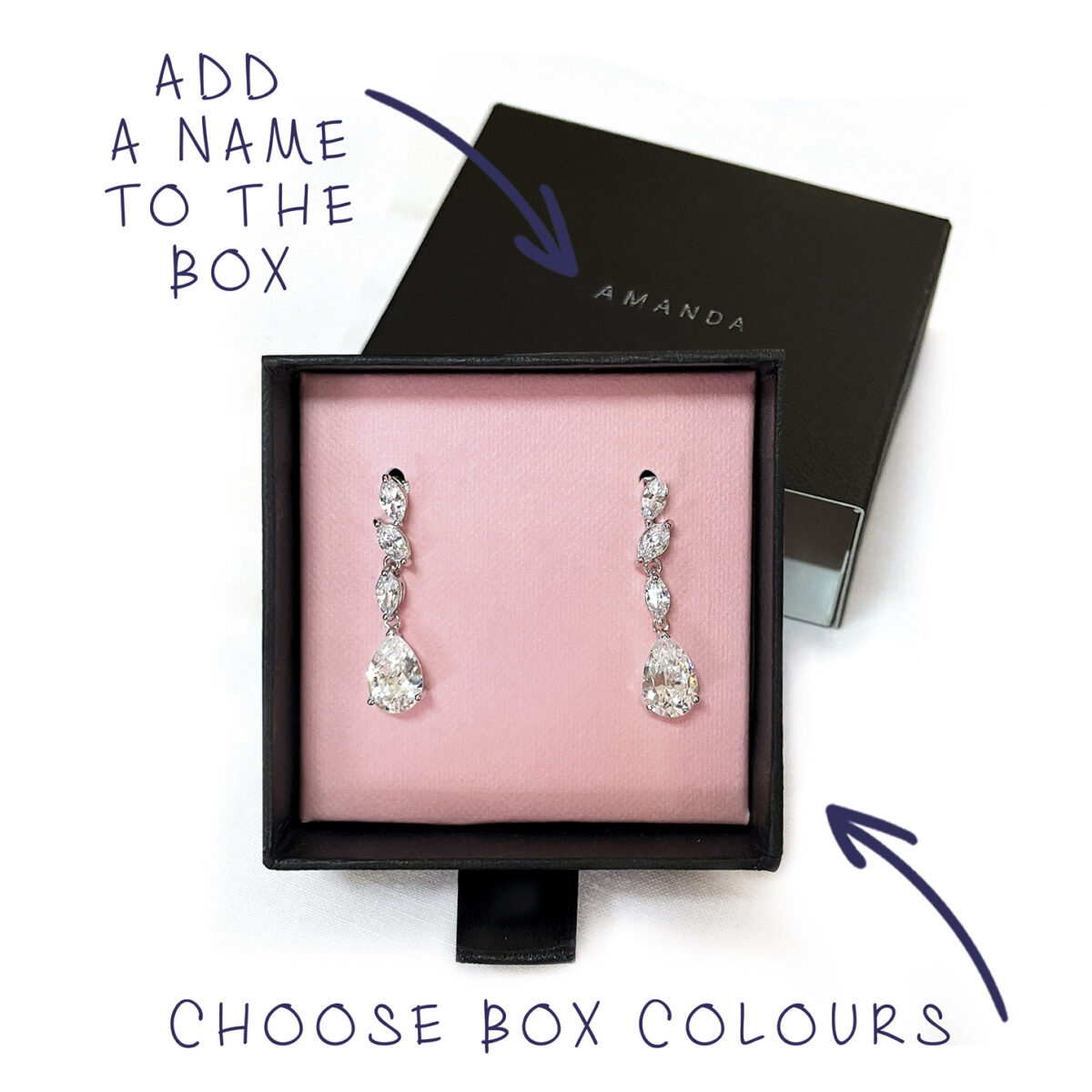 Pendant in customised box <br><em>silver key</em> - Image 3