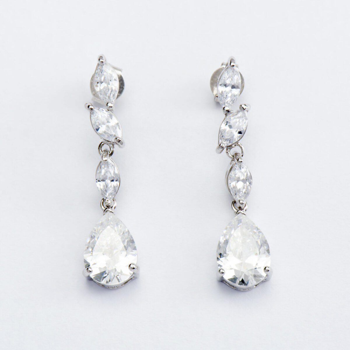 Earrings in customised box <br><em>marquise & pear drop</em>